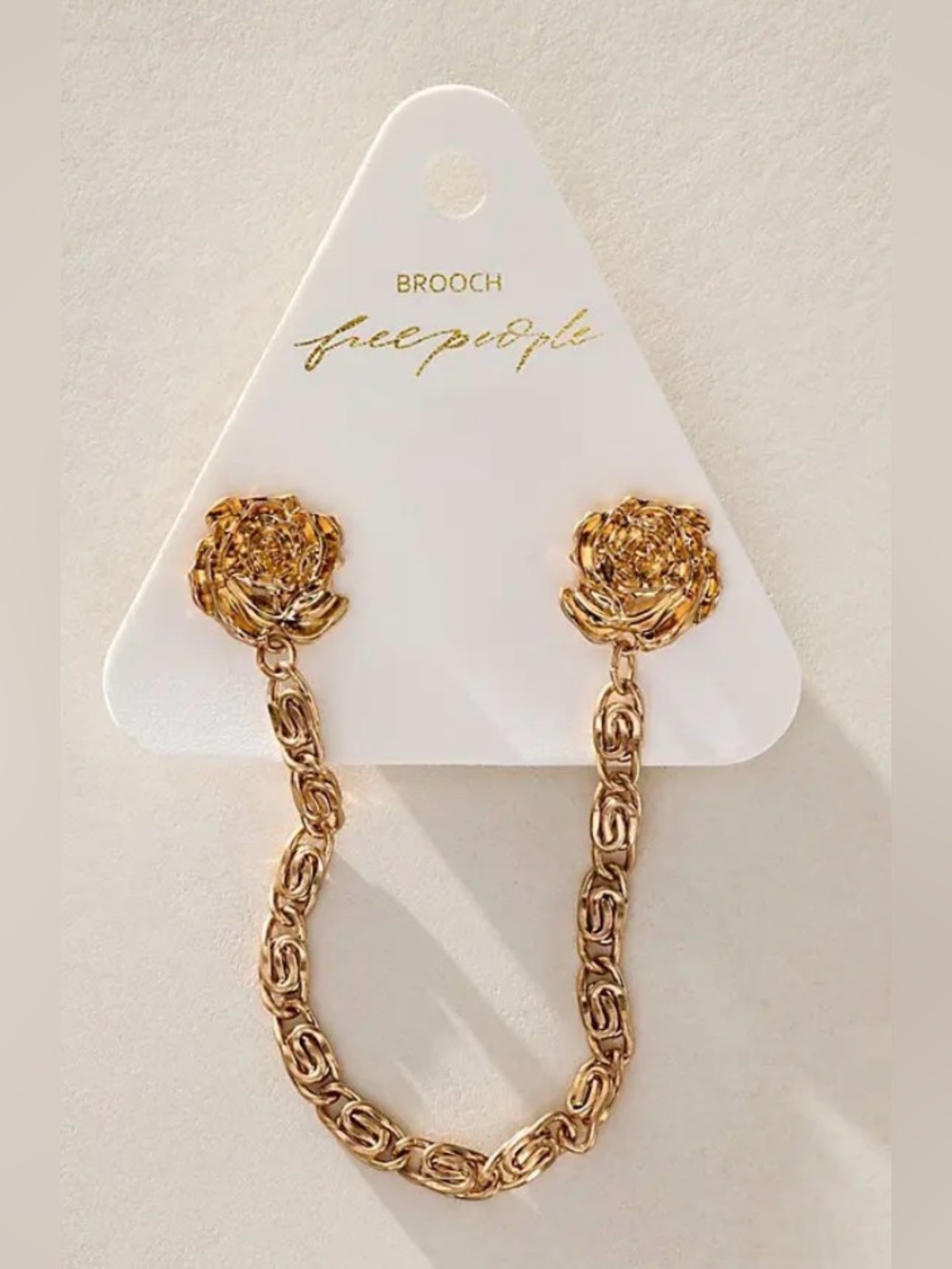 Free people nwt chancellor pin roses gold $25